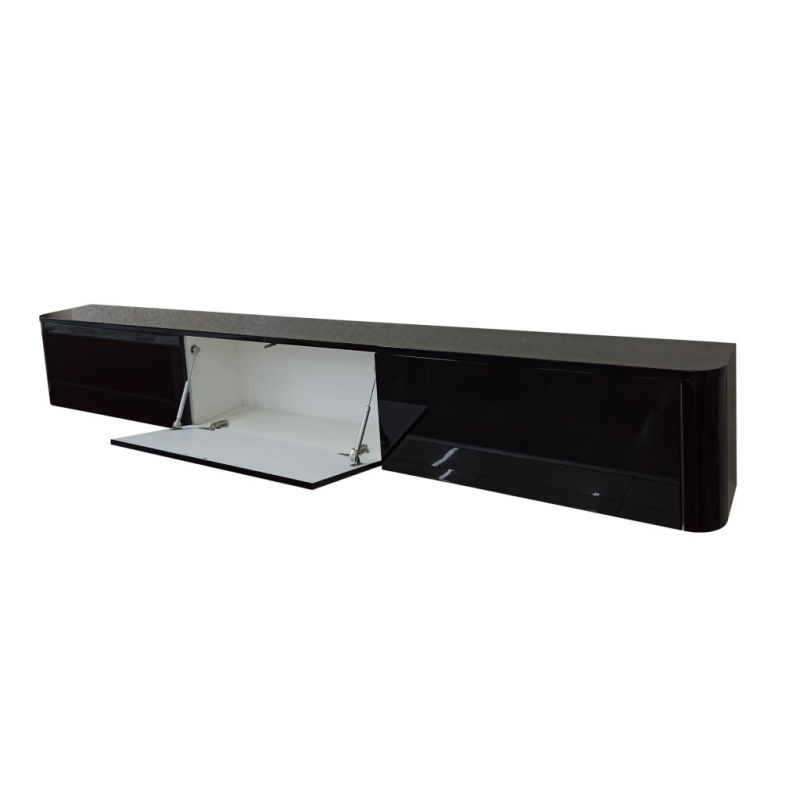 Чорна глянсова тумба “Юпітер Long“ 2.5 метра Чорна глянсова тумба “Юпітер Long“ 2.5 метра