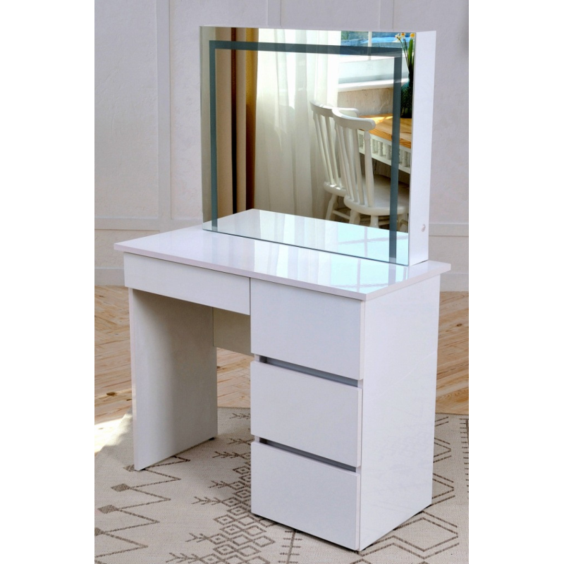 Макіяжний стіл із високо глянсового МДФ з лід підсвіткою “Актер LED“ Макіяжний стіл із високо глянсового МДФ з лід підсвіткою “Актер LED“