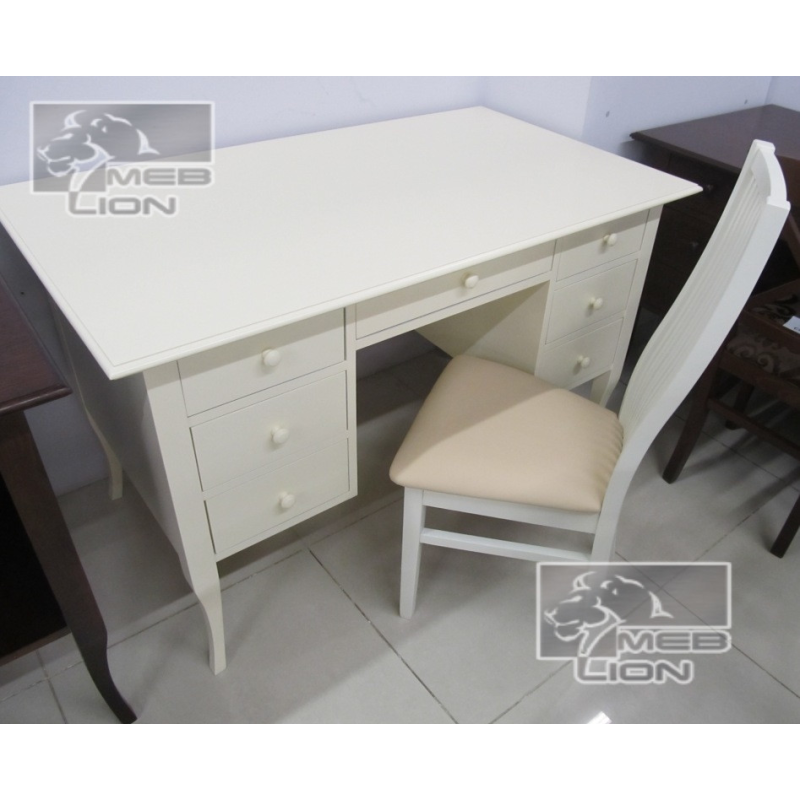 Стіл кабінетний 01 (білий, ваніль) Стіл кабінетний 01 (білий, ваніль)