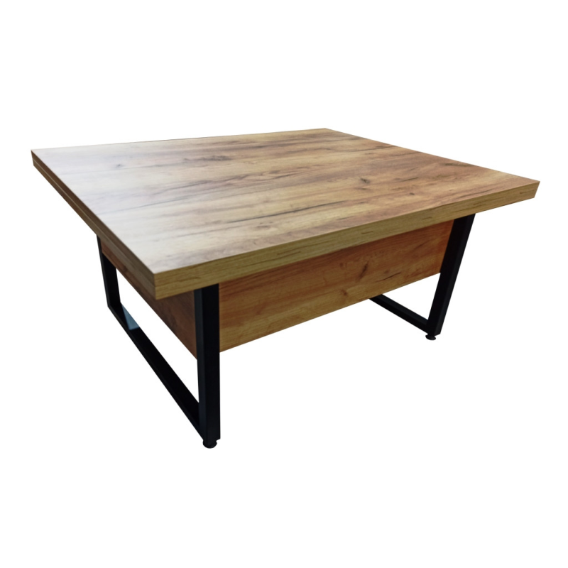 Стіл трансформер на металокаркасі “Лофт“ Дуб крафт золотий Стіл трансформер на металокаркасі “Лофт“ Дуб крафт золотий