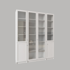 Шафа книжкова “Арістотель 160.4“, колір білий.