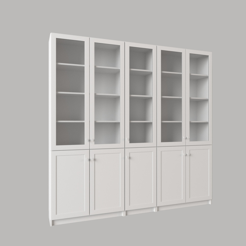 Біла книжкова шафа “Арістотель 2000.1“