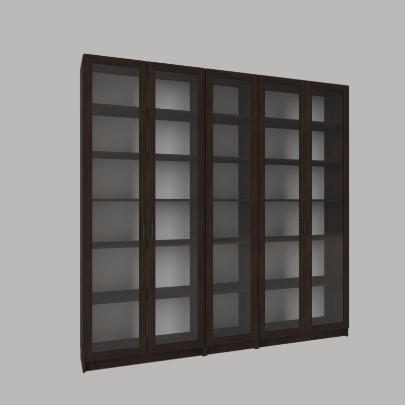 Велика вітрина “Аристотель 2000.2“ Колір венге магія