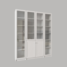 Шафа книжкова “Аристотель 160.3“, колір білий.