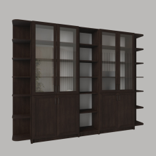 Велика книжкова шафа “Аристотель 2534“, колір венге.