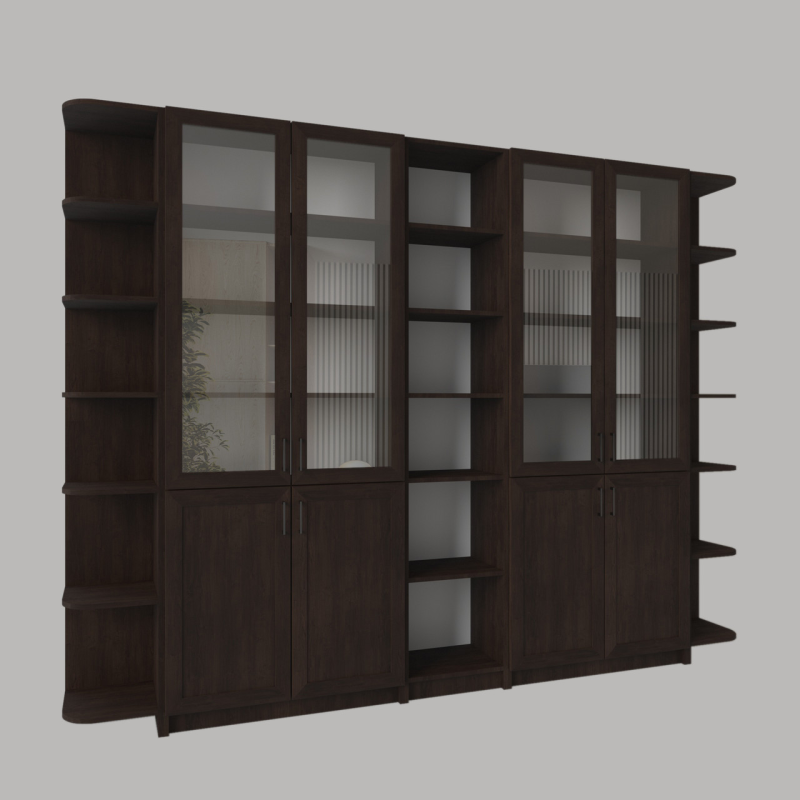 Велика книжкова шафа “Аристотель 2534“, колір венге.