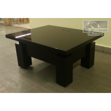 Стіл трансформер із синхронним турецьким механізмом “Оптимус“ зі склом Лакобель