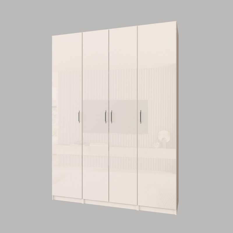 Шафа гардеробна кремова. Фасад МДФ глянець “Глос 1800.1“ Шафа гардеробна кремова. Фасад МДФ глянець “Глос 1800.1“