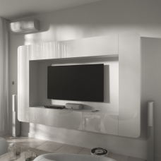 Гостиная “Портал“. Цвет белый глянец. 270х30х175h cm.