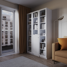 Книжкова шафа “Сократ 3“ Колір білий