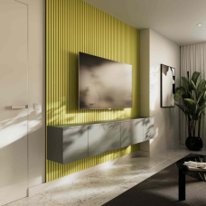 Сіра навісна Тумба ТВ “Сойка“