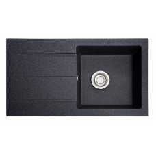 Квадратна мийка з великим крилом для вузької стільниці