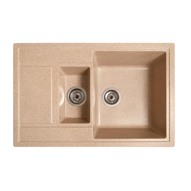 Двочашкова гранітна мийка з крилом Двочашкова гранітна мийка з крилом