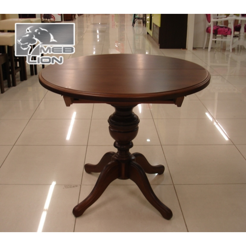 Стіл круглий на одній нозі “Allegro“ колір горіх італійський Стіл круглий на одній нозі “Allegro“ колір горіх італійський