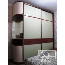 Шафа купе Валенсія із закритим еркером