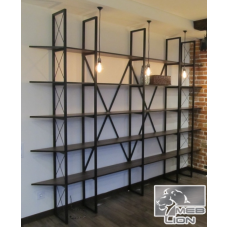 Стелаж Loft на металокаркасі