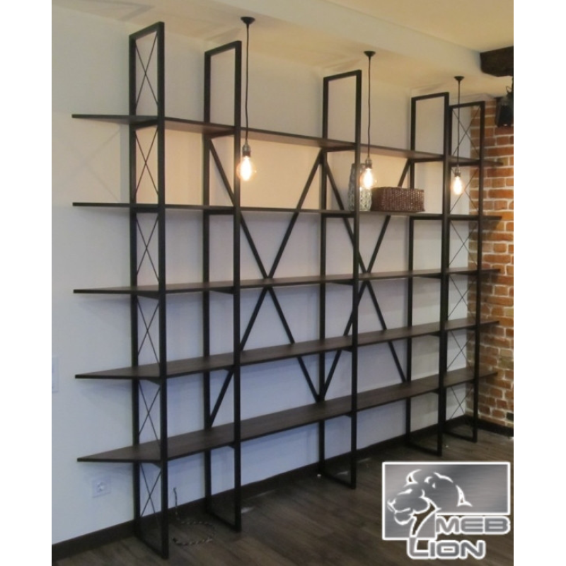 Стелаж Loft на металокаркасі