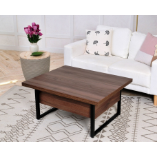 Стіл трансформер на металокаркасі “Лофт“ ЛДСП Egger Горіх пацифік тютюн