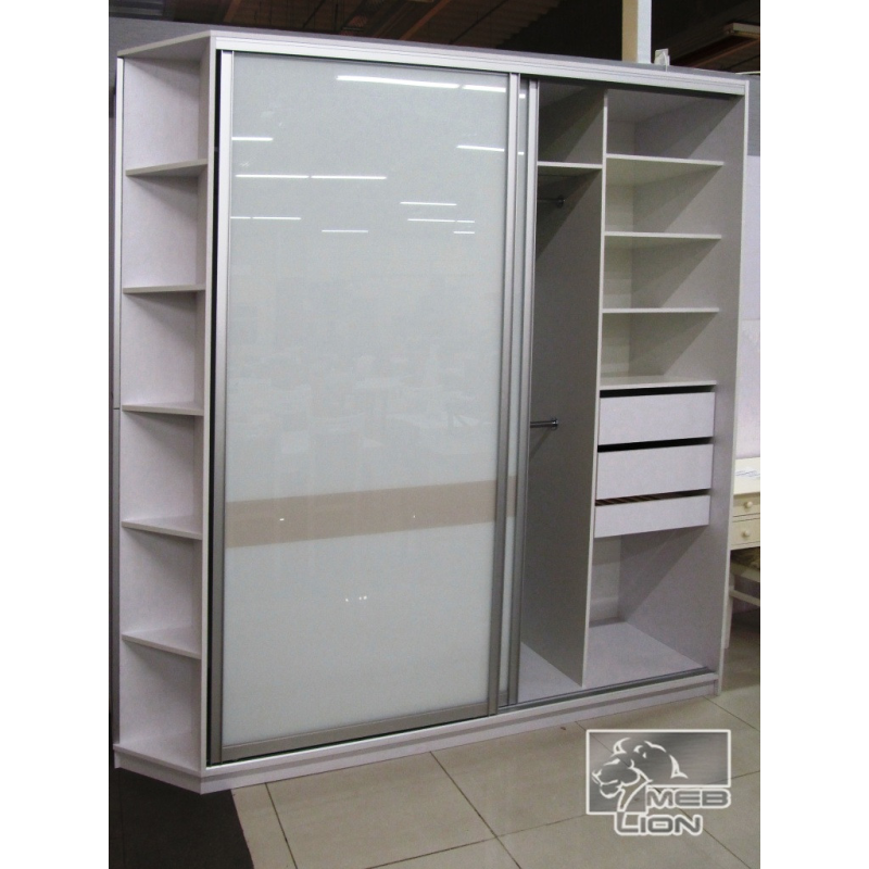 Шафа-купе з еркером “Сніговий“ з лівим еркером Шафа-купе з еркером “Сніговий“ з лівим еркером