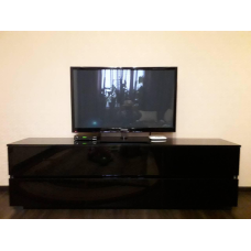 Біла глянцева тумба під телевізор “Glоss“ 2 м.