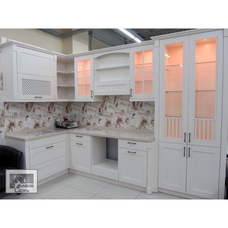 Кутова кухня “Тоскана“ з кварцовою стільницею