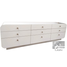 Комод “Маестро“ білий глянець зі склом